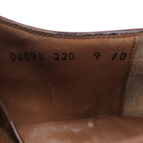 Salvatore Ferragamo Italy Brown Leather Dress Shoes Balmoral Cap-toe Oxfords 9D - Picture 7 of 11